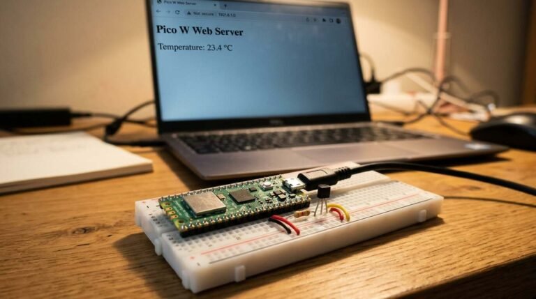 Build a Raspberry Pi Pico W Temperature Web Server in MicroPython
