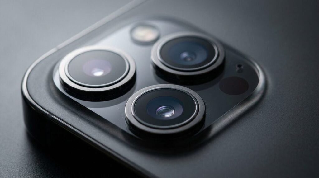 Triple-lens camera module on a phone