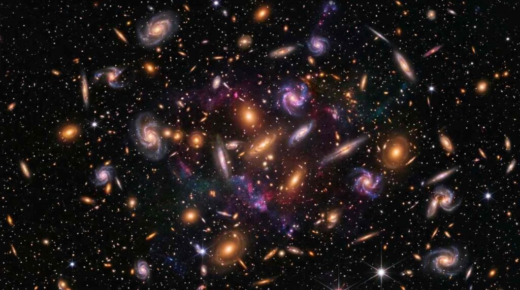 Deep-field view of distant galaxies