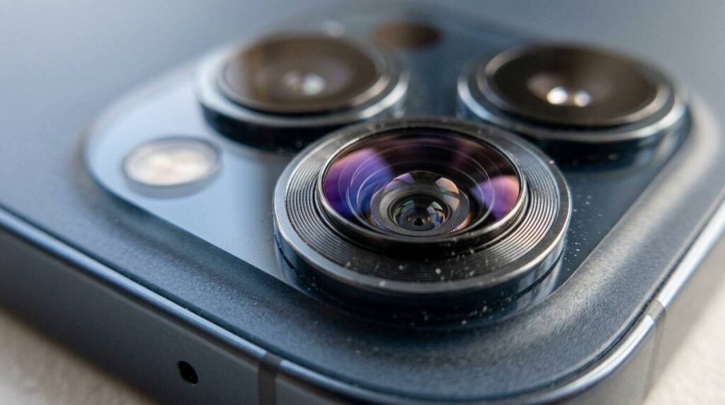 Macro of a smartphone camera lens stack