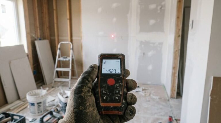 Laser Distance Measurer Accuracy: What ±1/16 Inch Really Means, From a $34 Husky to a Bosch Blaze